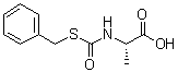(S)-2-(((苄基硫基)羰基)氨基)丙酸分子结构 (CAS 6297-75-2)