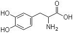 3,4-二羟基-DL-苯丙氨酸分子结构 (CAS 63-84-3)