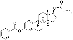 Estradiol-3-benzoate-17-butyrate molecular structure (CAS 63042-18-2)