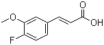 4-Fluoro-3-methoxycinnamic acid molecular structure (CAS 630424-79-2)