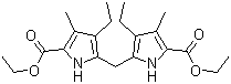 Diethyl 5,5'-methylenebis(4-ethyl-3-methyl-2-pyrrolecarboxylate) molecular structure (CAS 6305-93-7)