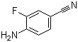 结构式 CAS# 63069-50-1, 3-氟-4-氨基苯腈; 4-氨基-3-氟苯腈