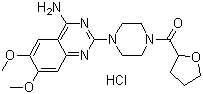 盐酸特拉唑嗪分子结构 (CAS 63074-08-8)