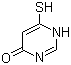 6-巯基-4(1H)-嘧啶酮分子结构 (CAS 6311-83-7)