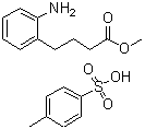 4-(邻氨基苯基)丁酸甲酯对甲苯磺酸盐分子结构 (CAS 6312-91-0)