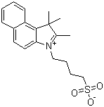 结构式 CAS# 63149-24-6, 1,1,2-三甲基-3-(4-磺酸丁基)-1H-苯并[e]吲哚鎓内盐