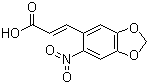 结构式 CAS# 6315-90-8, 3,4-亚甲基二氧基-6-硝基肉桂酸