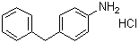 4-(Phenylmethyl)benzenamine hydrochloride molecular structure (CAS 6317-57-3)