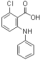 2-氯-6-(苯基氨基)苯甲酸分子结构 (CAS 6321-49-9)
