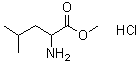 DL-Leucine methyl ester hydrochloride molecular structure (CAS 6322-53-8)