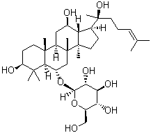 Ginsenoside Rh1 molecular structure (CAS 63223-86-9)
