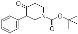 结构式 CAS# 632352-56-8, 1-Boc-3-苯基哌啶-4-酮; N-叔丁氧羰基-3-苯基哌啶-4-酮