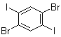 1,4-Dibromo-2,5-diiodobenzene molecular structure (CAS 63262-06-6)