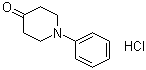 1-Phenyl-4-piperidinone hydrochloride molecular structure (CAS 6328-93-4)