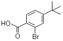 2-溴-4-叔丁苯甲酸分子结构 (CAS 6332-96-3)
