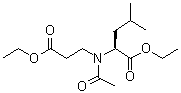 N-Acetyl-N-(2-carboxyethyl)-L-leucine diethyl ester molecular structure (CAS 6333-53-5)