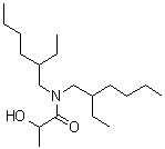 N,N-Bis(2-ethylhexyl)-2-hydroxypropanamide molecular structure (CAS 6334-12-9)