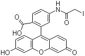 4(5)-(Iodoacetamido)fluorescein molecular structure (CAS 63368-54-7)