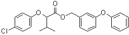 2-(4-Chlorophenoxy)-3-methylbutanoic acid (3-phenoxyphenyl)methyl ester molecular structure (CAS 63402-73-3)
