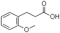 structure of CAS# 6342-77-4, 3-(2-Methoxyphenyl)propanoic acid;3-(2-Methoxyphenyl)propionic acid
