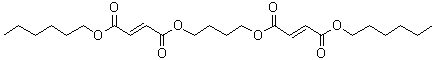 (E)-2-Butenedioic acid monohexyl ester diester with butanediol molecular structure (CAS 63450-29-3)