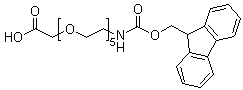 5,8,11,14,17-五氧杂-2-氮杂十九烷二酸 1-芴甲基酯分子结构 (CAS 635287-26-2)