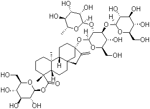 莱苞迪苷 C分子结构 (CAS 63550-99-2)