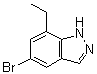 structure of CAS# 635712-49-1, 5-Bromo-7-ethyl-1H-indazole