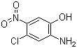 结构式 CAS# 6358-02-7, 2-氨基-4-氯-5-硝基苯酚