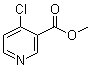结构式 CAS# 63592-85-8, 4-氯烟酸甲酯