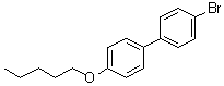 结构式 CAS# 63619-51-2, 4-溴-4'-(戊氧基)联苯