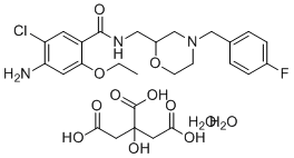 Mosapride Citrate Dihydrate molecular structure (CAS 636582-62-2)