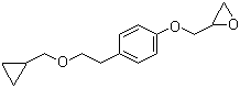 [[4-[2-(Cyclopropylmethoxy)ethyl]phenoxy]methyl]oxirane molecular structure (CAS 63659-17-6)