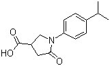 1-(4-Isopropylphenyl)-5-oxopyrrolidine-3-carboxylic acid molecular structure (CAS 63674-51-1)