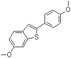 6-Methoxy-2-(4-methoxyphenyl)benzobithiophene molecular structure (CAS 63675-74-1)