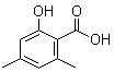 2,4-Dimethyl-6-hydroxybenzoic acid molecular structure (CAS 6370-32-7)
