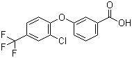 3-[2-Chloro-4-(trifluoromethyl)phenoxy]benzoic acid molecular structure (CAS 63734-62-3)