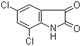5,7-Dichloro-1H-indole-2,3-dione molecular structure (CAS 6374-92-1)