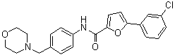 5-(3-Chlorophenyl)-N-[4-(4-morpholinylmethyl)phenyl]-2-furancarboxamide molecular structure (CAS 638156-11-3)