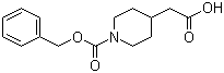 结构式 CAS# 63845-28-3, N-Cbz-4-哌啶乙酸; N-苄氧羰基-4-哌啶乙酸