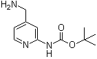 structure of CAS# 639091-78-4, (4-Aminomethylpyridin-2-yl)carbamic acid tert-butyl ester