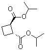反式-1,2-环丁烷二甲酸二异丙酯分子结构 (CAS 64011-75-2)