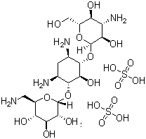 卡那霉素二硫酸盐分子结构 (CAS 64013-70-3)