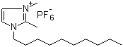 1-癸基-2,3-二甲基-1H-咪唑鎓六氟磷酸盐分子结构 (CAS 640282-16-2)