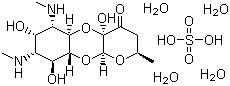 structure of CAS# 64058-48-6, Spectinomycin sulfate tetrahydrate