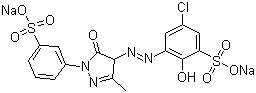 structure of CAS# 6408-31-7, Acid Red 183;Disodium 5-chloro-3-[[4,5-dihydro-3-methyl-5-oxo-1-(3-sulphophenyl)-1H-pyrazol-4-yl]azo]-2-hydroxybenzene-1-sulphonate