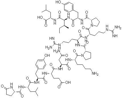 11-D-Tyrosine-neurotensin (cattle) molecular structure (CAS 64088-62-6)