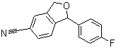 1-(4-Fluorophenyl)-1,3-dihydroisobenzofuran-5-carbonitile molecular structure (CAS 64169-67-1)