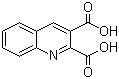 structure of CAS# 643-38-9, 2,3-Quinoline dicarboxylic acid ;Quinoline-2,3-dicarboxylic acid
