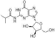 结构式 CAS# 64350-24-9, N-异丁酰基鸟苷